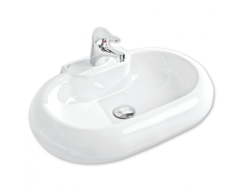 OVAL MOBİLYA ÜSTÜ LAVABO (39,5X61,5)