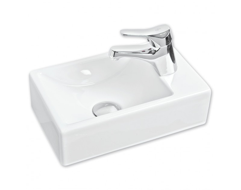 DİKDÖRTGEN MOBİLYA ÜSTÜ LAVABO (23X37) SAĞ