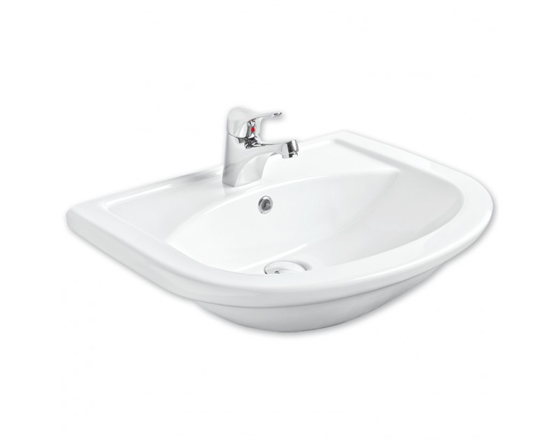 YARIM TEZGAH ÜSTÜ LAVABO (45X58)