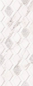 Marmo Borghini Lace Bianco Dekor 25x65